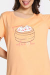 Rosaline Bon Appetit Knit Cotton Sleep Pyajama - Deep Sea Coral — thumbnail 5